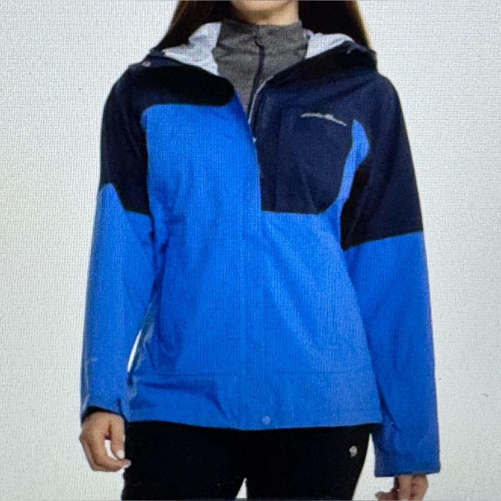 Eddie Bauer Chair Six 3L Waterproof Ski Shell Jacket NWOT Size S Blue